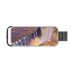 Waterfall Africa Zambia Portable Usb Flash (one Side) by trendistuff