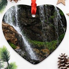 Waterfall Ornament (heart)  by trendistuff