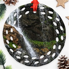 Waterfall Round Filigree Ornament (2side) by trendistuff