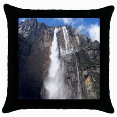 Salto Del Angel Throw Pillow Cases (black) by trendistuff