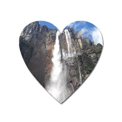 Salto Del Angel Heart Magnet by trendistuff