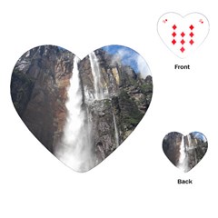 Salto Del Angel Playing Cards (heart)  by trendistuff