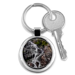 Mountain Waterfall Key Chains (round)  by trendistuff