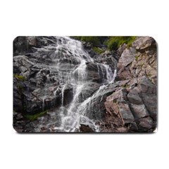 Mountain Waterfall Small Doormat  by trendistuff