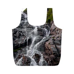 Mountain Waterfall Full Print Recycle Bags (m)  by trendistuff