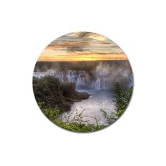 Iguazu Falls Magnet 3  (round) by trendistuff