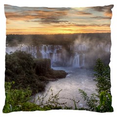 Iguazu Falls Large Cushion Cases (one Side)  by trendistuff