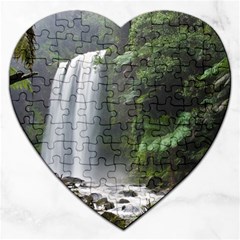 Hopetoun Falls Jigsaw Puzzle (heart) by trendistuff