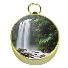 Hopetoun Falls Gold Compasses by trendistuff