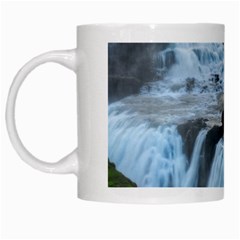 Gullfoss Waterfalls 2 White Mugs by trendistuff