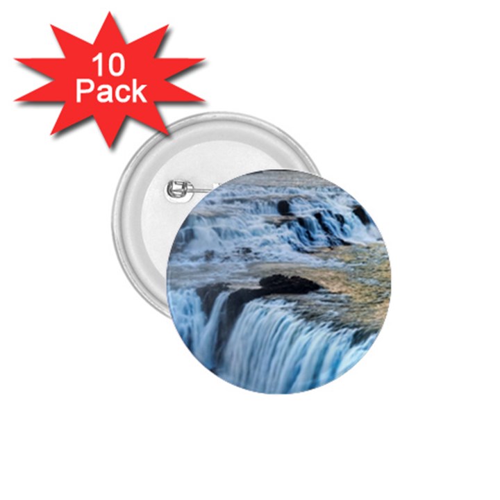 GULLFOSS WATERFALLS 2 1.75  Buttons (10 pack)