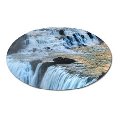 Gullfoss Waterfalls 2 Oval Magnet by trendistuff