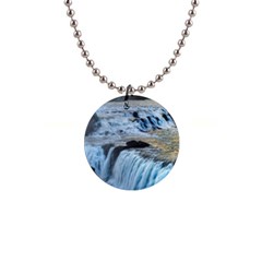 Gullfoss Waterfalls 2 Button Necklaces by trendistuff