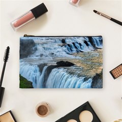 Gullfoss Waterfalls 2 Cosmetic Bag (medium)  by trendistuff