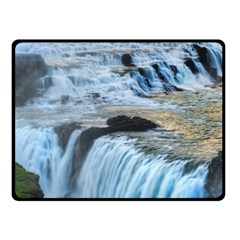 Gullfoss Waterfalls 2 Fleece Blanket (small) by trendistuff