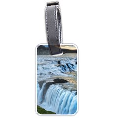 Gullfoss Waterfalls 2 Luggage Tags (one Side)  by trendistuff