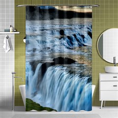 Gullfoss Waterfalls 2 Shower Curtain 48  X 72  (small)  by trendistuff