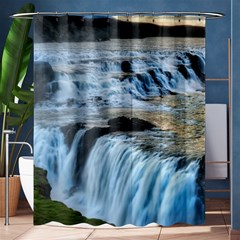 Gullfoss Waterfalls 2 Shower Curtain 60  X 72  (medium)  by trendistuff