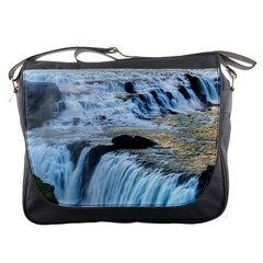 Gullfoss Waterfalls 2 Messenger Bags by trendistuff