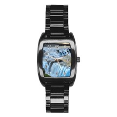 Gullfoss Waterfalls 2 Stainless Steel Barrel Watch by trendistuff