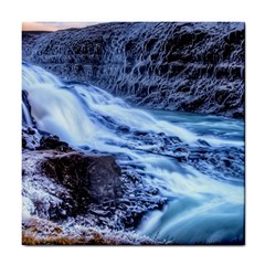 Gullfoss Waterfalls 1 Tile Coasters by trendistuff