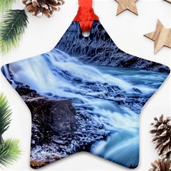 Gullfoss Waterfalls 1 Ornament (star)  by trendistuff