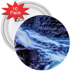 Gullfoss Waterfalls 1 3  Buttons (10 Pack)  by trendistuff