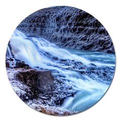 Gullfoss Waterfalls 1 Magnet 5  (round) by trendistuff