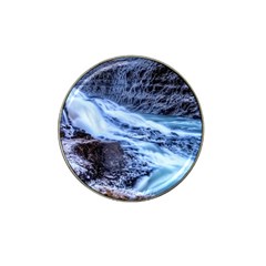 Gullfoss Waterfalls 1 Hat Clip Ball Marker (4 Pack) by trendistuff