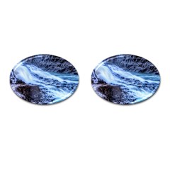 Gullfoss Waterfalls 1 Cufflinks (oval) by trendistuff