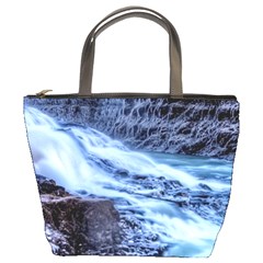 Gullfoss Waterfalls 1 Bucket Bags by trendistuff