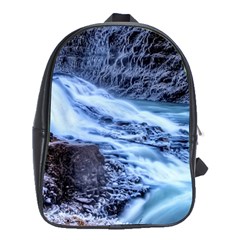 Gullfoss Waterfalls 1 School Bags (xl)  by trendistuff