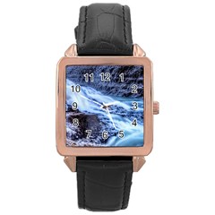 Gullfoss Waterfalls 1 Rose Gold Watches by trendistuff