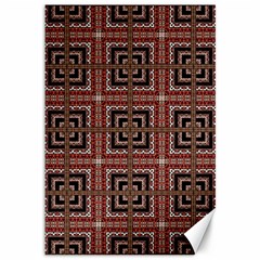 Check Ornate Pattern Canvas 12  X 18   by dflcprints