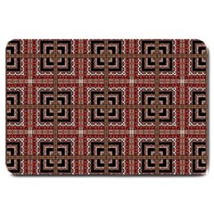 Check Ornate Pattern Large Doormat  by dflcprints