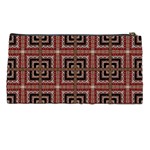 Check Ornate Pattern Pencil Cases Back