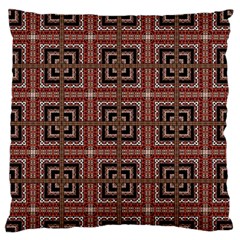 Check Ornate Pattern Standard Flano Cushion Cases (one Side)  by dflcprints