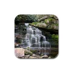 Elakala Falls Rubber Square Coaster (4 Pack)  by trendistuff