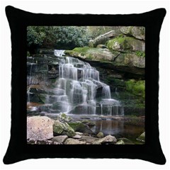 Elakala Falls Throw Pillow Cases (black) by trendistuff