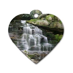 Elakala Falls Dog Tag Heart (two Sides) by trendistuff