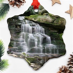 Elakala Falls Snowflake Ornament (2-side) by trendistuff