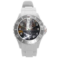 Chapada Diamantina 5 Round Plastic Sport Watch (l) by trendistuff