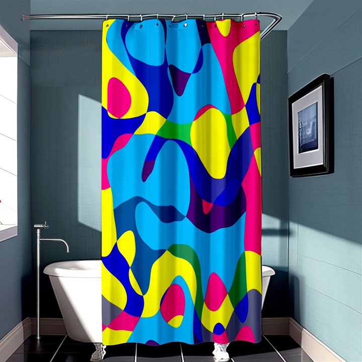 Colorful chaos	Shower Curtain 36  x 72 