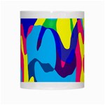 Colorful chaos White Mug Center