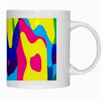 Colorful chaos White Mug Right