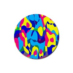 Colorful chaos			Rubber Coaster (Round)