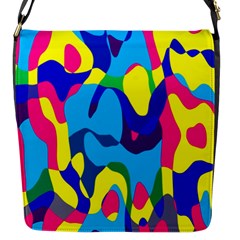 Colorful chaos			Flap Closure Messenger Bag (S)