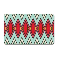 Rhombus And Chevrons Pattern			magnet (rectangular) by LalyLauraFLM