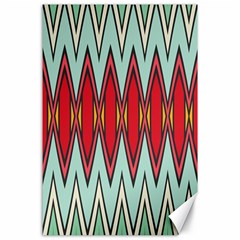 Rhombus And Chevrons Pattern			canvas 24  X 36  by LalyLauraFLM