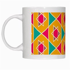 Colorful Stars Pattern White Mug by LalyLauraFLM